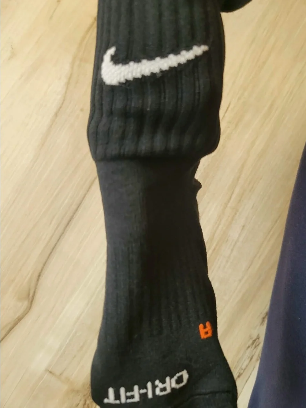 Nike Black Knee-High Athletic Socks (Soccer)